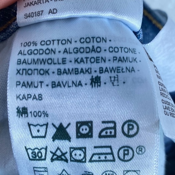 Levi's High Waisted Tapered Mom Jeans SZ 30 - Picture 5 of 8